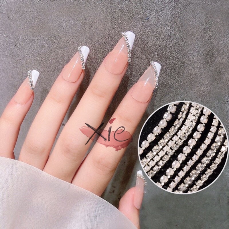 DÂY VIỀN ĐÁ SIÊU SÁNG / DÂY XÍCH ĐÁ - XIE dụng cụ nail&amp;mi 🥰