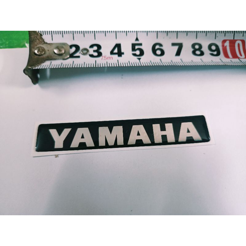 Tem nổi dán mặt nạ trứớc xe Yamaha new