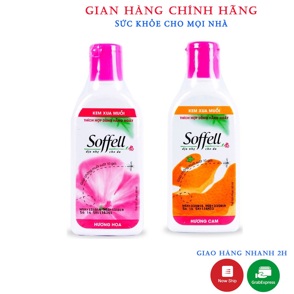 CHỐNG MUỖI SOFFELL - BẢO VỆ MUỖI CHO CẢ GIA ĐÌNH (KEM VÀ XỊT)