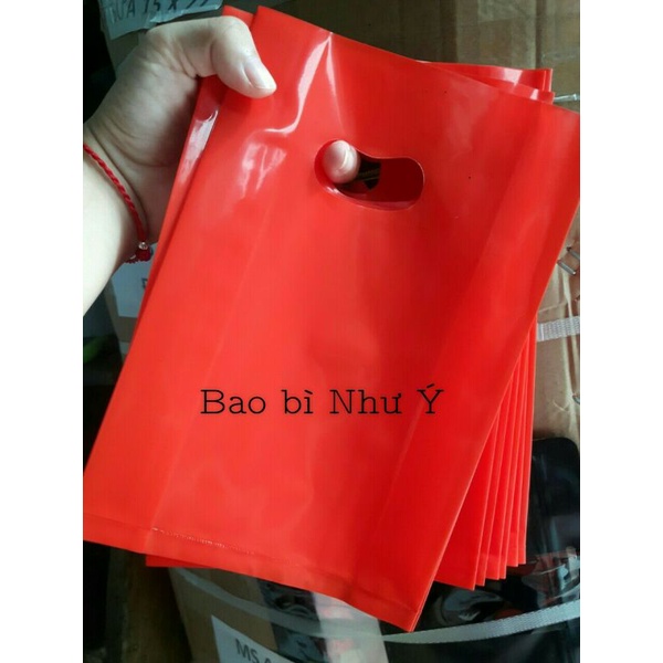 {1kg/size} - Túi nilon PE bóng dẽo MÀU ĐỎ