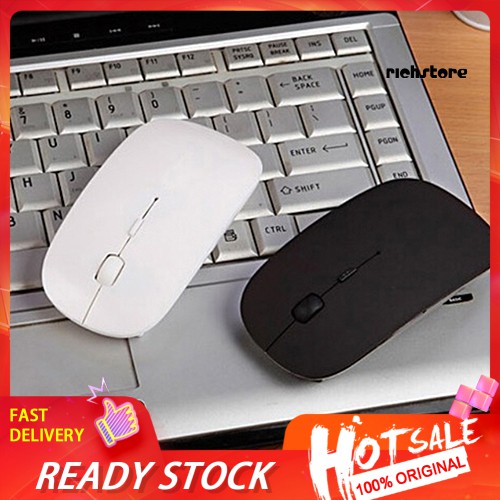 Chuột Quang Không Dây 2.4 Ghz + Đầu Nhận Usb Cho Macbook Laptop Pc