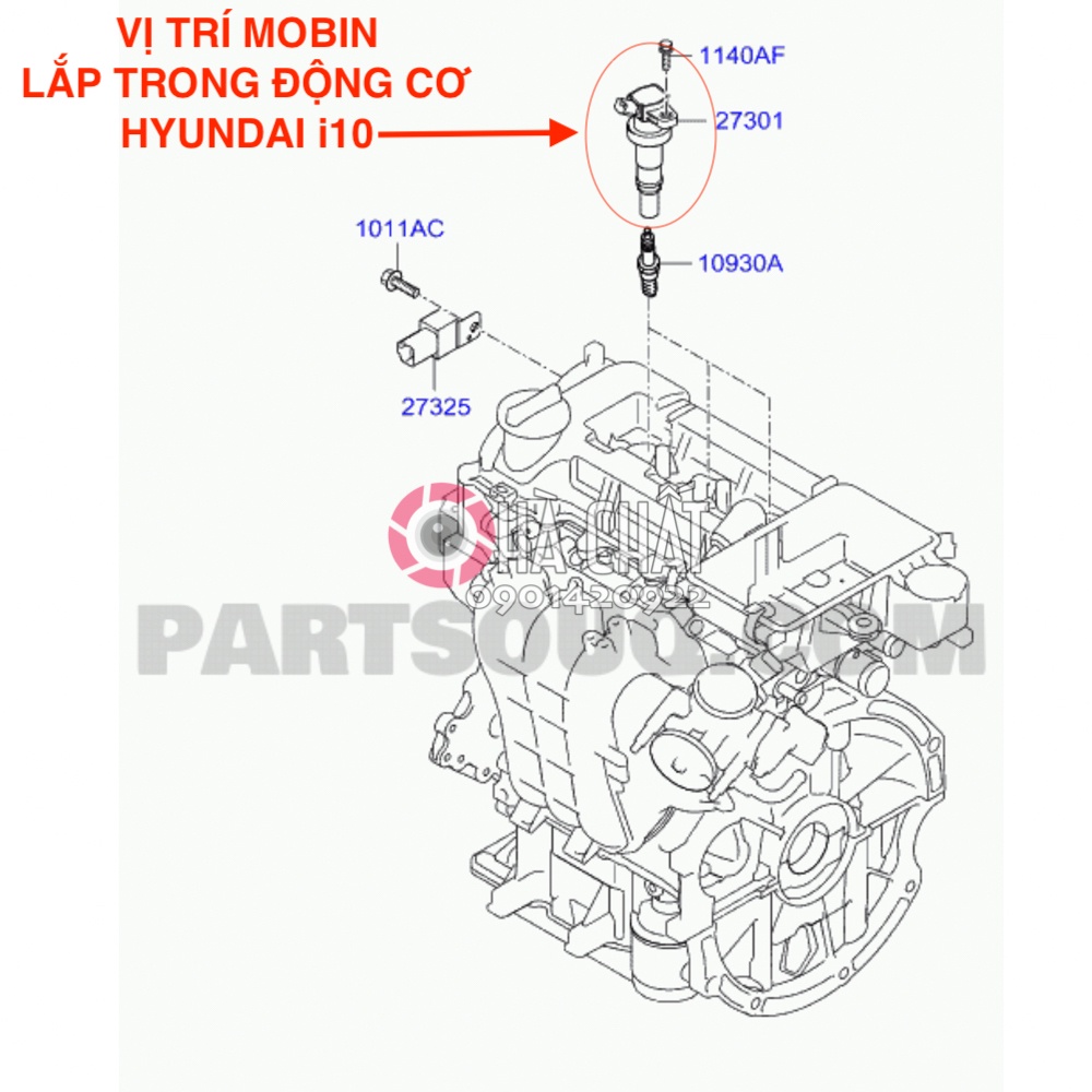Mobin Chính Hãng HYUNDAI MOBIS cho xe i10 🚘 Nhập Khẩu Hàn Quốc 🎯 Bảo hành 100% là hàng chính hãng