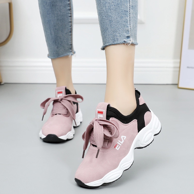 Giày thể thao nữ trắng cao cấp giá rẻ giày sneaker nữ nhiều màu độn đế - TKB-B5B5 | BigBuy360 - bigbuy360.vn