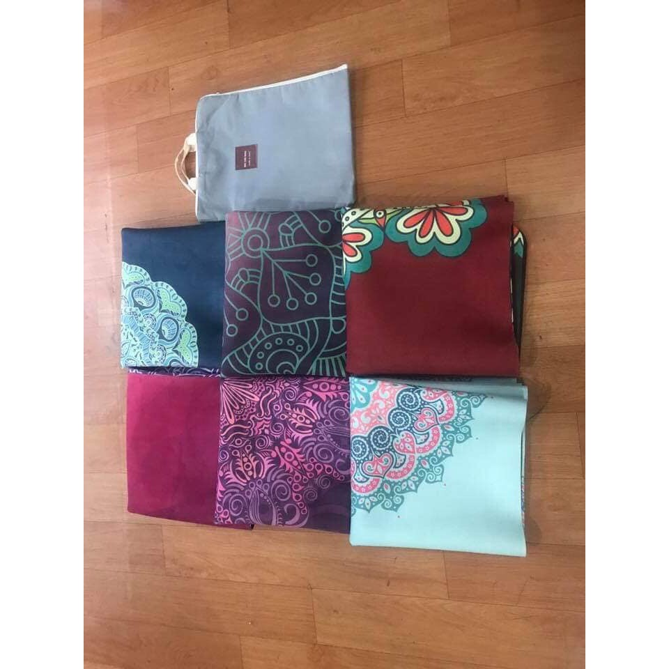 Thảm Du Lịch Yoga Hoa Văn Gập Gọn Hoạ Tiết 3D