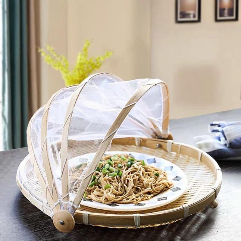 Lều thực phẩm dệt bằng tay Giỏ đựng trái cây Rau quả Giỏ đựng bánh mì Đơn giản Khí quyển ngoài trời dã ngoại Lưới che lưới