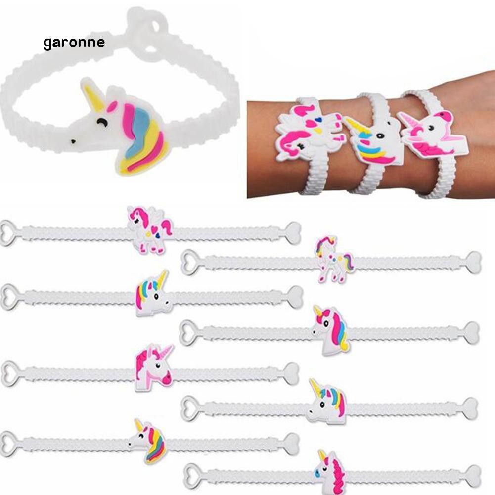 Set 5 Dây Đeo Tay Ghép Hình Ngựa Một Sừng Dễ Thương Cho Bé