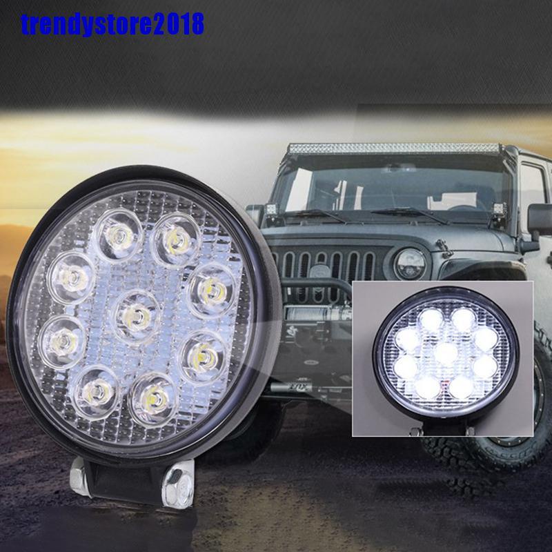 Đèn pha 9LED 27W 12V cho xe ô tô / xe tải