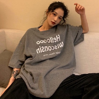 Áo thun / áo phông nữ form rộng tay lỡ hàng Quảng Châu Order chất đẹp giá rẻ thời trang unisex / Ulzzang