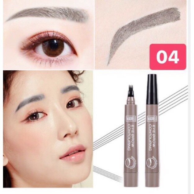 Chì Kẻ Mày 💖 Freeship💖 Bút kẻ chân mày phẩy sợi chống nước 4D Lameila No.784 dễ vẽ, đường kẻ mảnh, rõ nét, không trôi