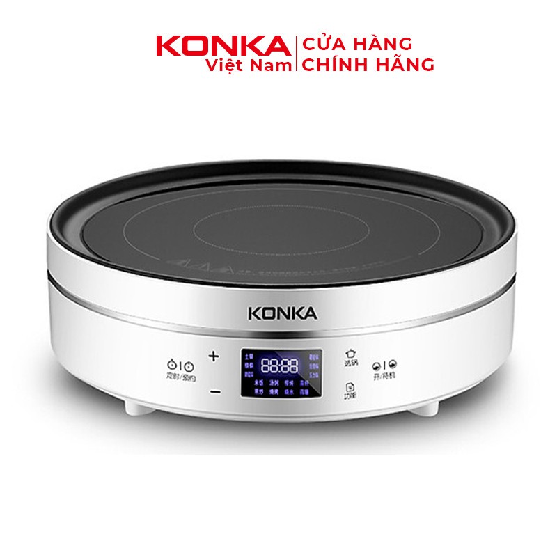 Bếp Hồng Ngoại KonKa KES-22AS02 mặt kính cường lực nút cảm ứng từ hiện đại đa năng chính hãng