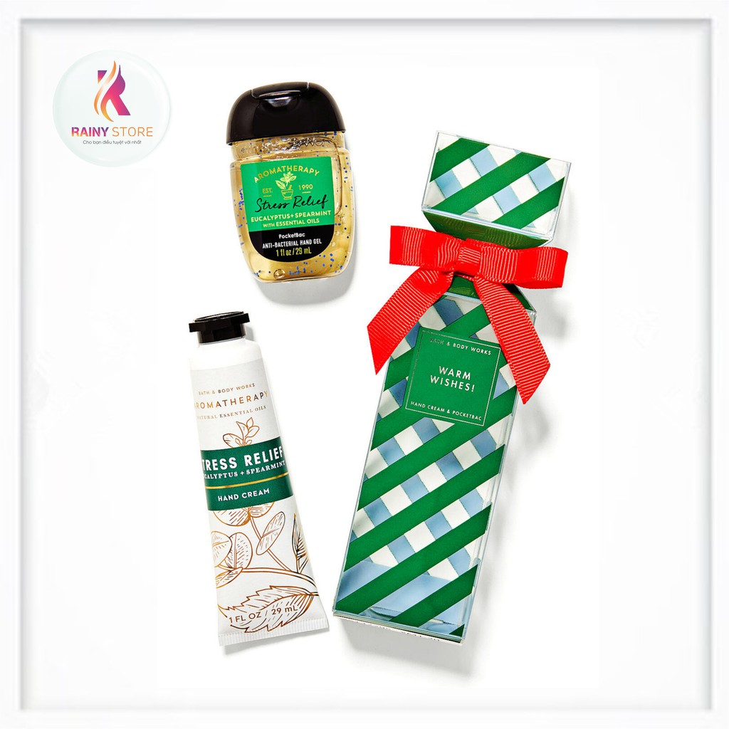 Kem dưỡng da tay thư giãn Bath & Body Works Aromatherapy Stress Relief Eucalyptus + Spearmint 29ml | BigBuy360 - bigbuy360.vn