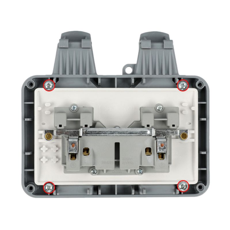 Ổ Cắm Điện Ngoài Trời Chống Nước IP66 Có Nắp Đậy 13A