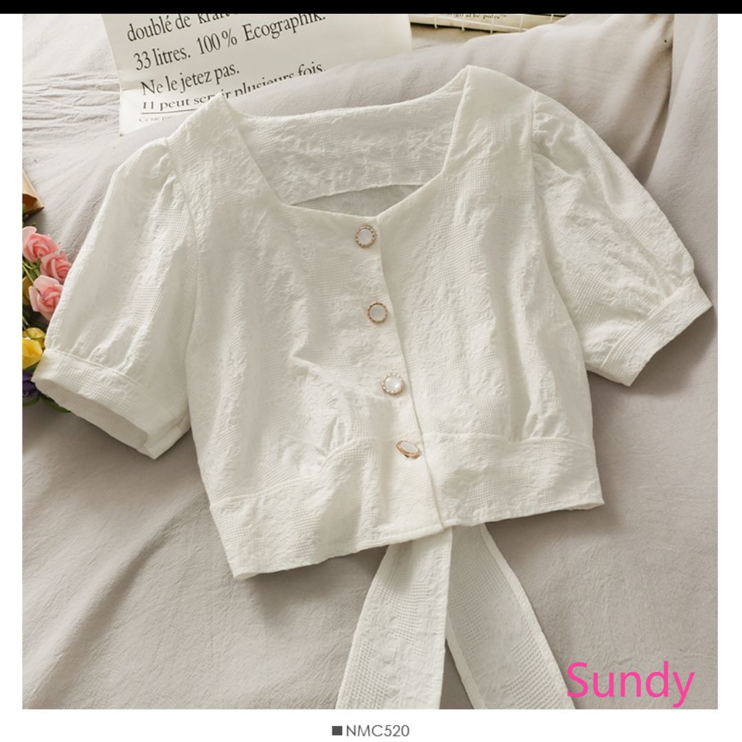 Áo sơ mi 1 hàng nút Retro mùa hè | BigBuy360 - bigbuy360.vn