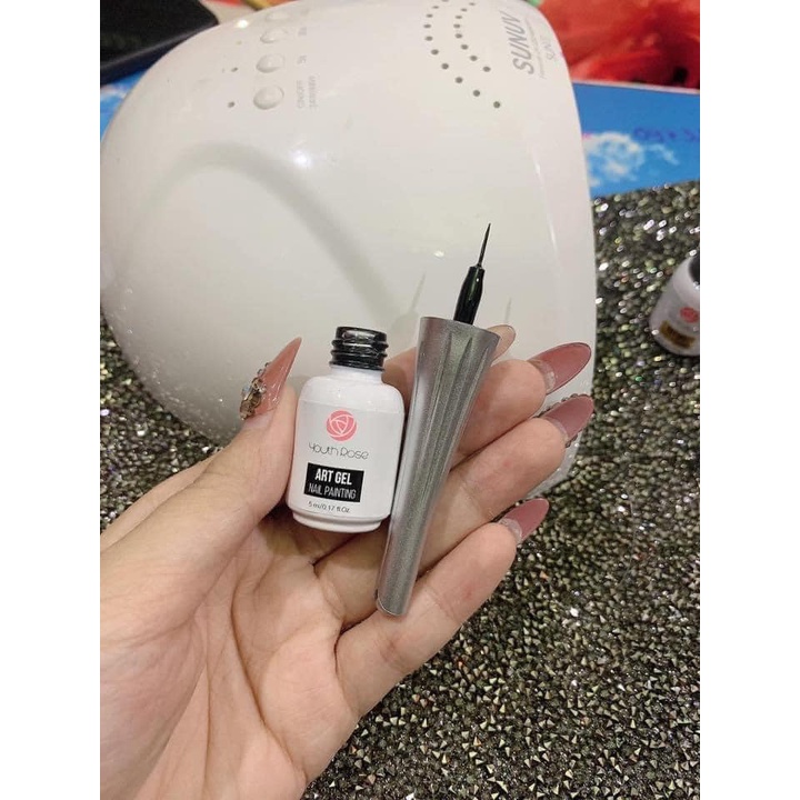 Cọ nét hoa hồng làm móng tách lẻ màu (freeship)