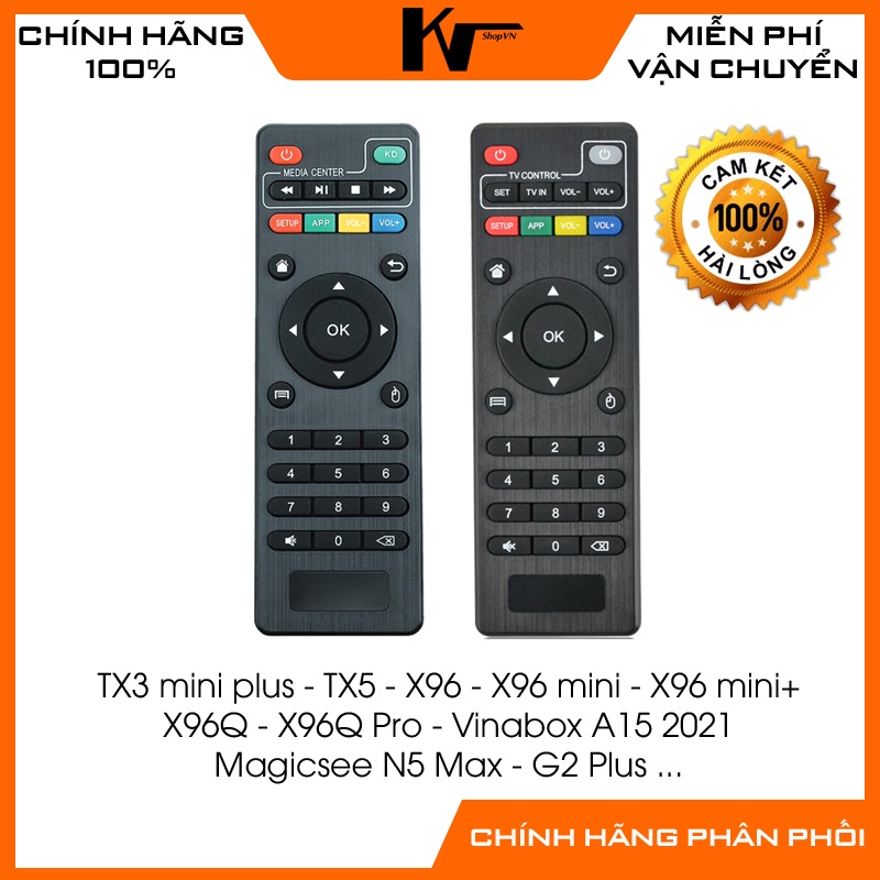 Điều khiển cho Android TV Box TX3 mini+ TX5 - X96 mini - X96 mini+ - X96Q Pro - Magicsee N5 Max - Magicsee G2+ - T95H...