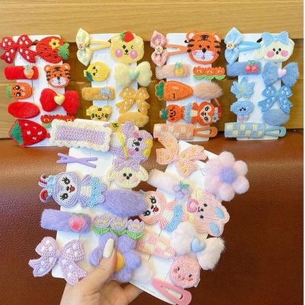 SET NHIỀU MÓN KẸP TÓC HANDMADE CHO BÉ