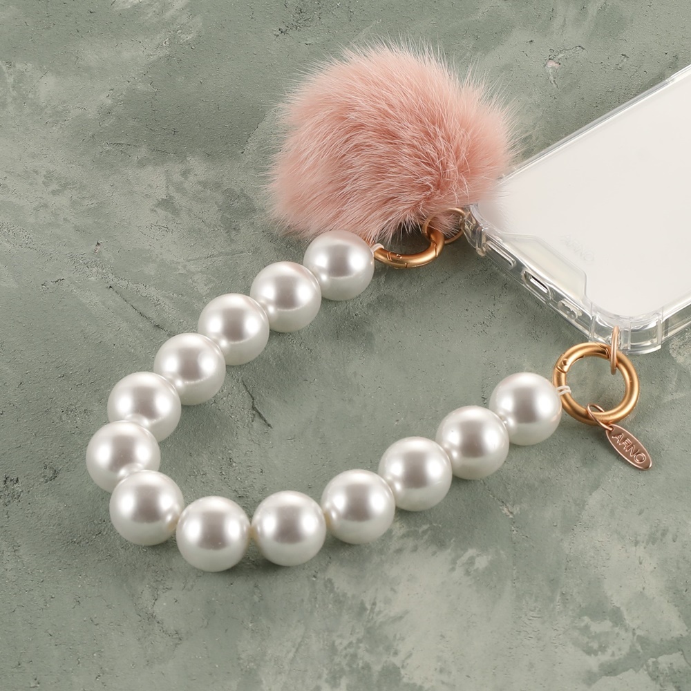 Ốp Điện Thoại "Rosy Ngọc Trai Trắng" Có Dây Đeo Có Thể Tháo Rời - Dây Đeo Cho iPhone / Galaxy -