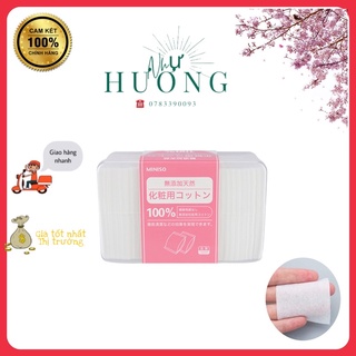 Bông tẩy trang miniso Nhật 1000 miếng hàng chuẩn