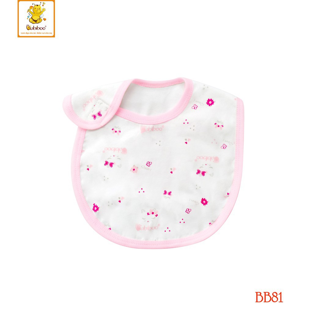 [BB81] Yếm Dán sơ sinh cotton 2 lớp BABIBOO