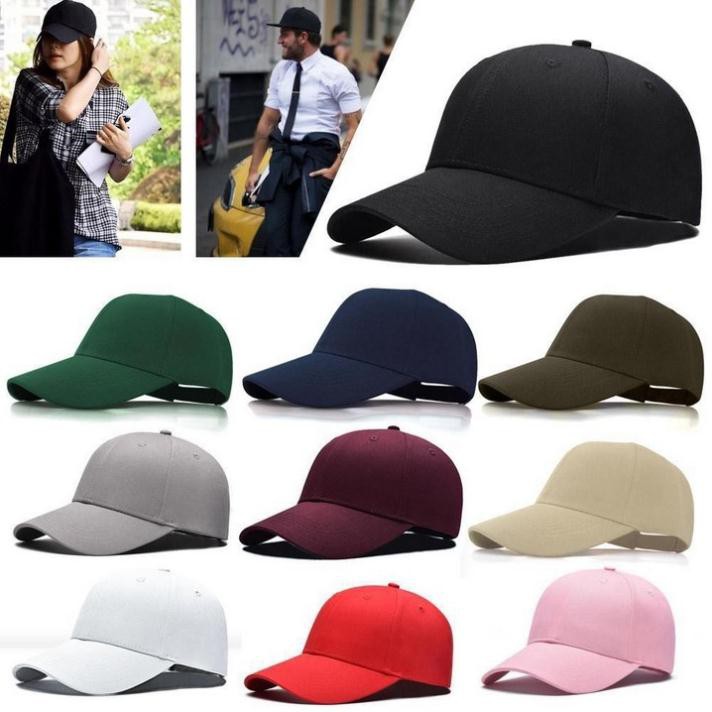 Mũ lưỡi trai trơn chất liệu Kaki - MLTTRON