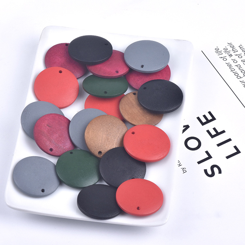 Bộ 50 Hạt Gỗ Tròn Làm Đồ Thủ Công Chuyên Dùng