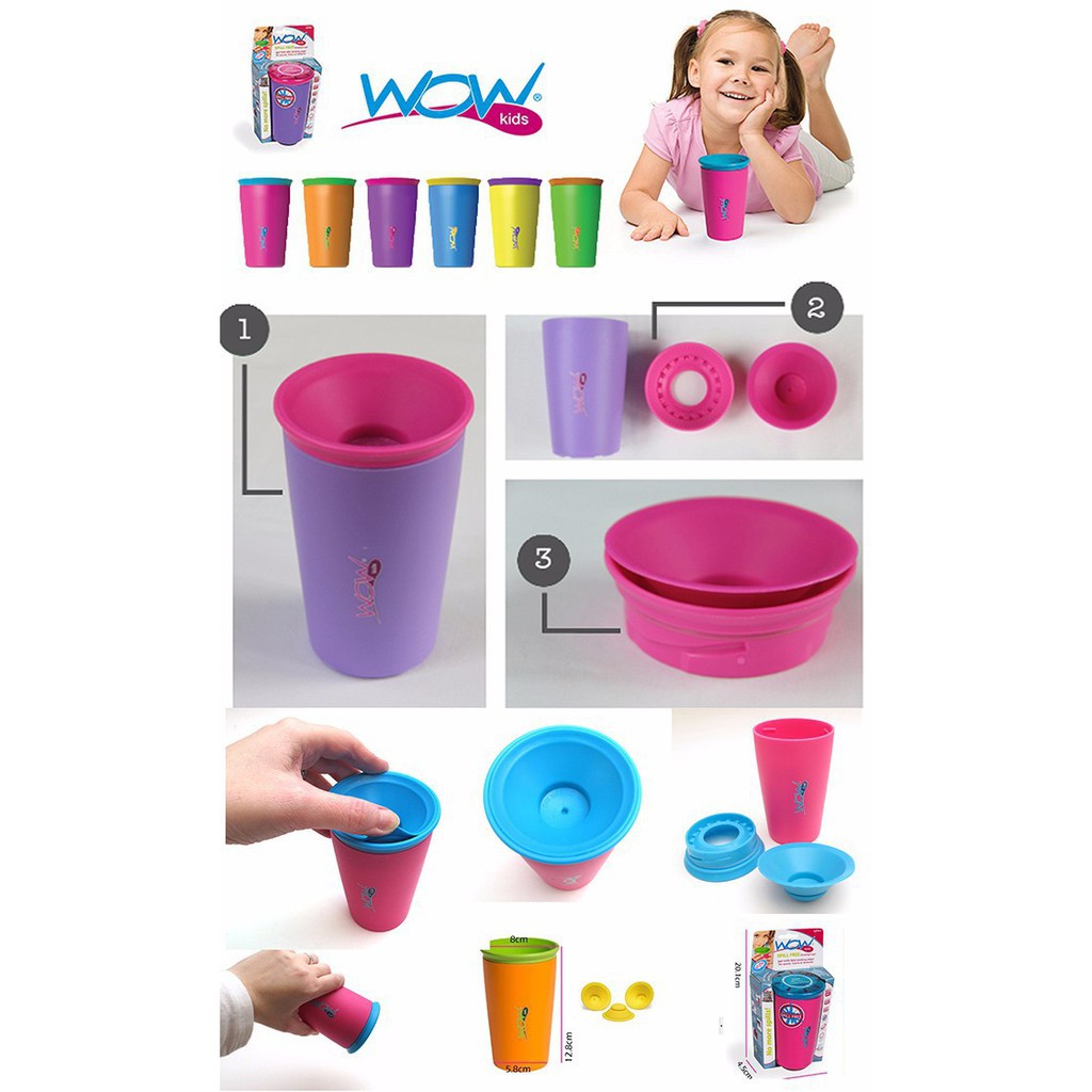 Cốc tập uống 360 độ cho bé yêu
