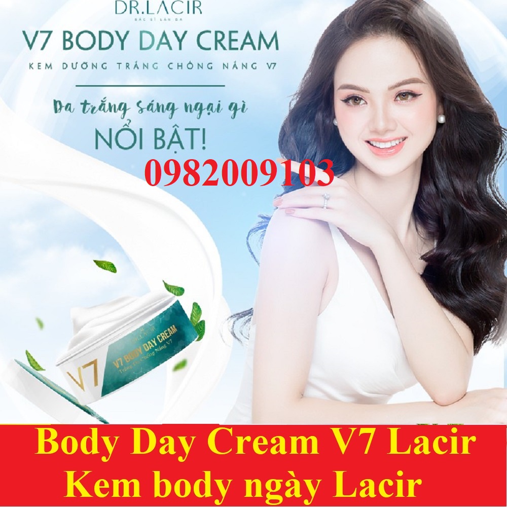 Kem Dưỡng Da Body Ban Ngày V7 DrLacir,V 7 DR LACIR SIÊU VI CHẤT,Cấp ẩm chăm sóc dưỡng trắng da,giúp da mềm mịn