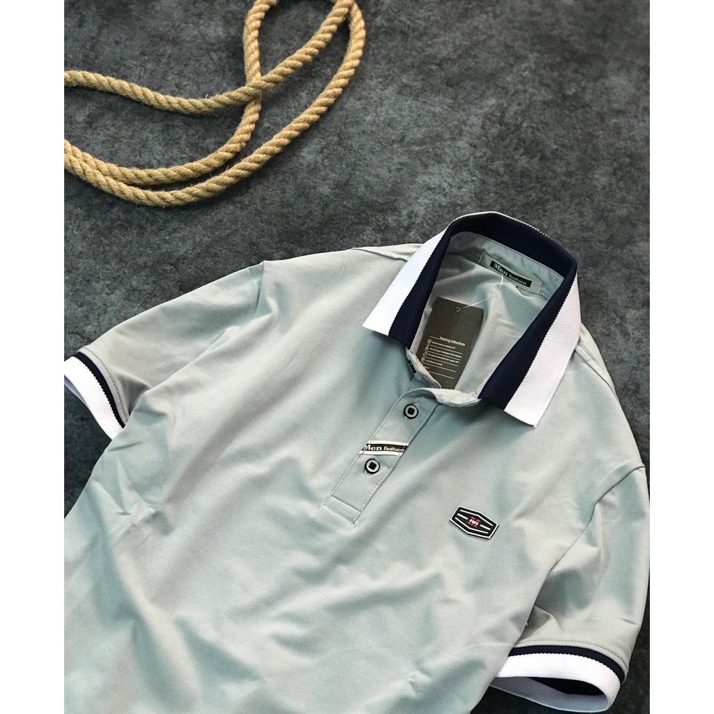 Áo thun nam cổ bẻ thun cotton body mặc mát mặc đi chơi đẹp ASTD067