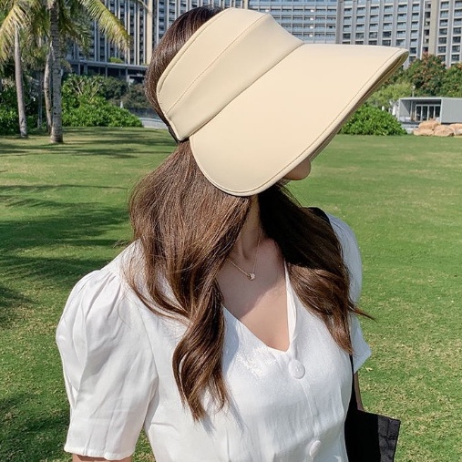Mũ chống nắng rộng vành, nón nửa đầu chống uv cao cấp