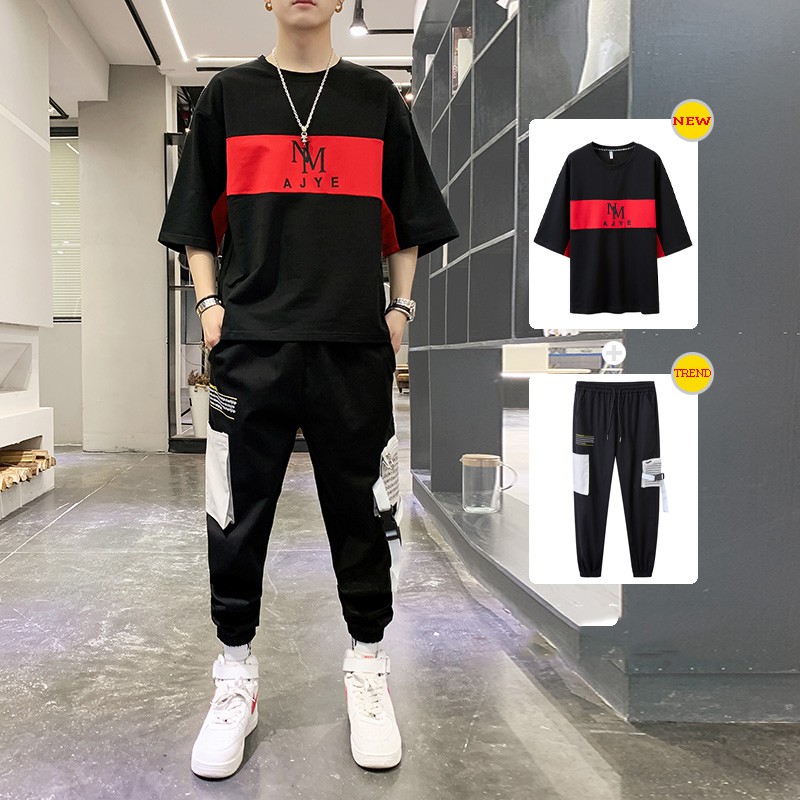 Bộ Quần Áo Thun Nam Thể Thao Ngắn Tay NM AJYE Kết Hợp Quần Jogger Túi Hộp SEPTEMBERGIRL1989 SET NAM 90000108C | BigBuy360 - bigbuy360.vn