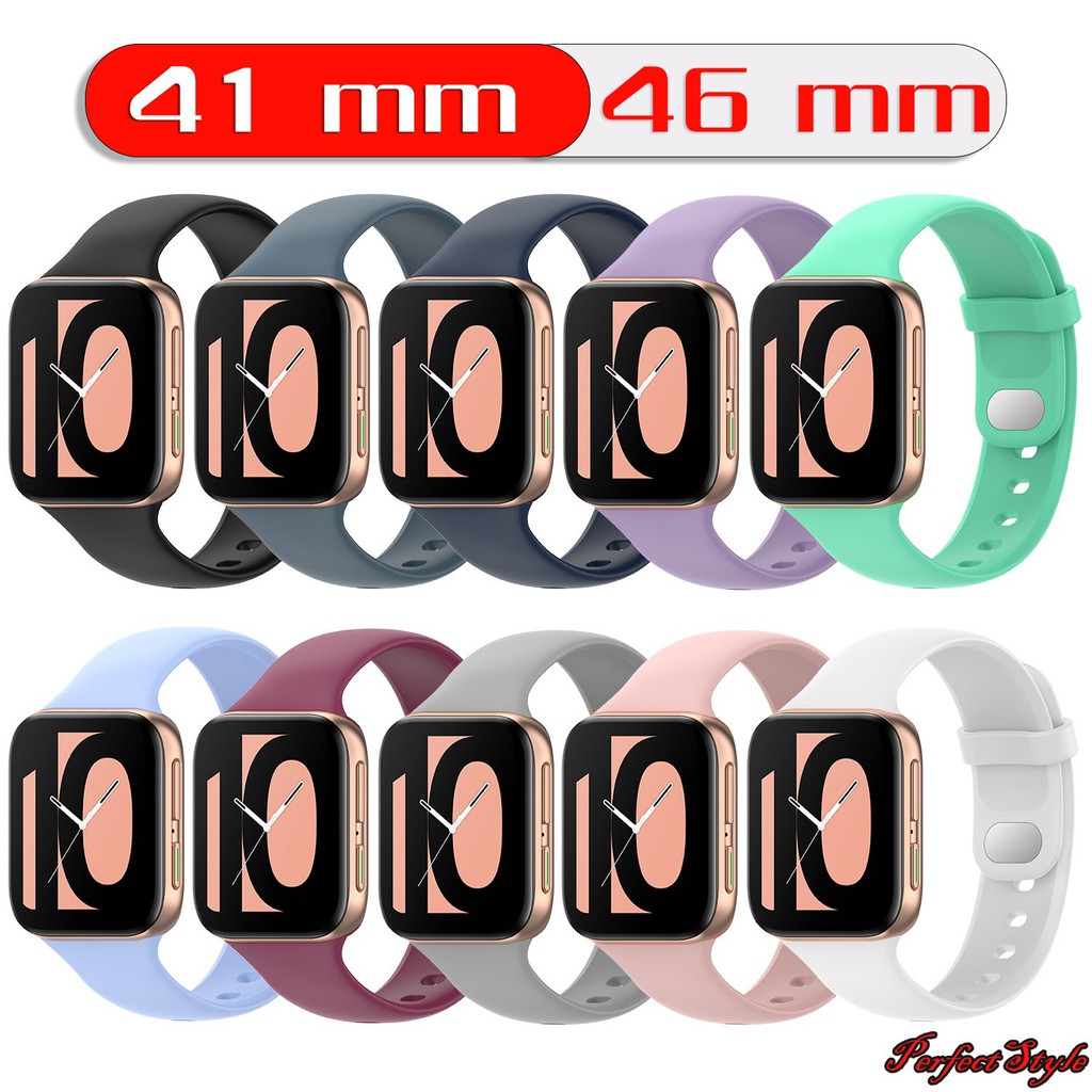 Dây đeo silicone thay thế cho đồng hồ thông minh Oppo Watch 41mm / 46mm