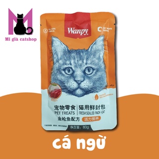 PATE WANPY gói 80gr thơm ngon hấp dẫn cho mèo