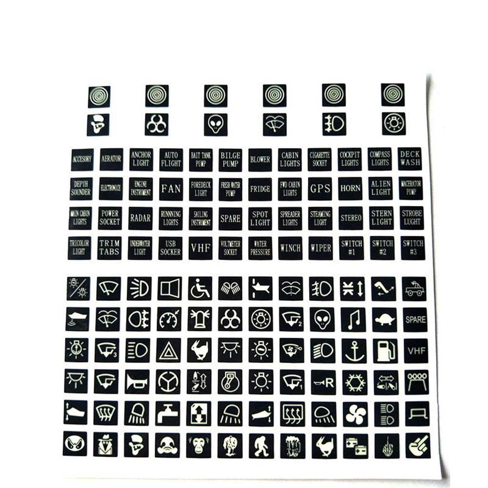 Miếng Dán Trang Trí Bảng Công Tắc Phát Quang Đa Năng Cho Xe Hơi