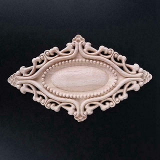 Bộ 4 miếng gỗ chạm khắc hình oval
