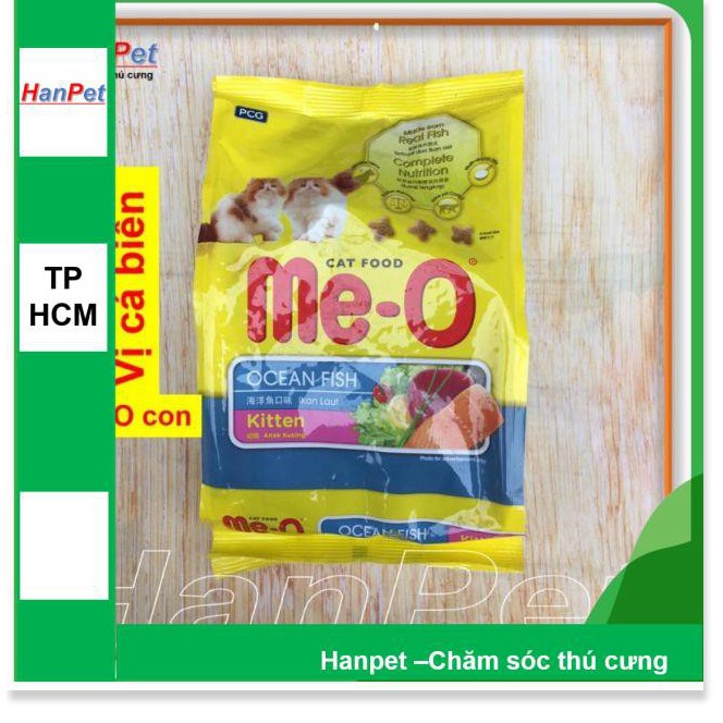 Hanpet.GV- Me- 0 kitten gói 1,1kg Thức ăn dạng hạt dành cho mèo dưới 1 năm tuổi vị cá biển