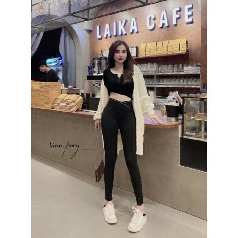 Quần legging gen bụng hàng Quảng Châu cao cấp, quần skinny nâng mông co giãn thoải mái. | BigBuy360 - bigbuy360.vn