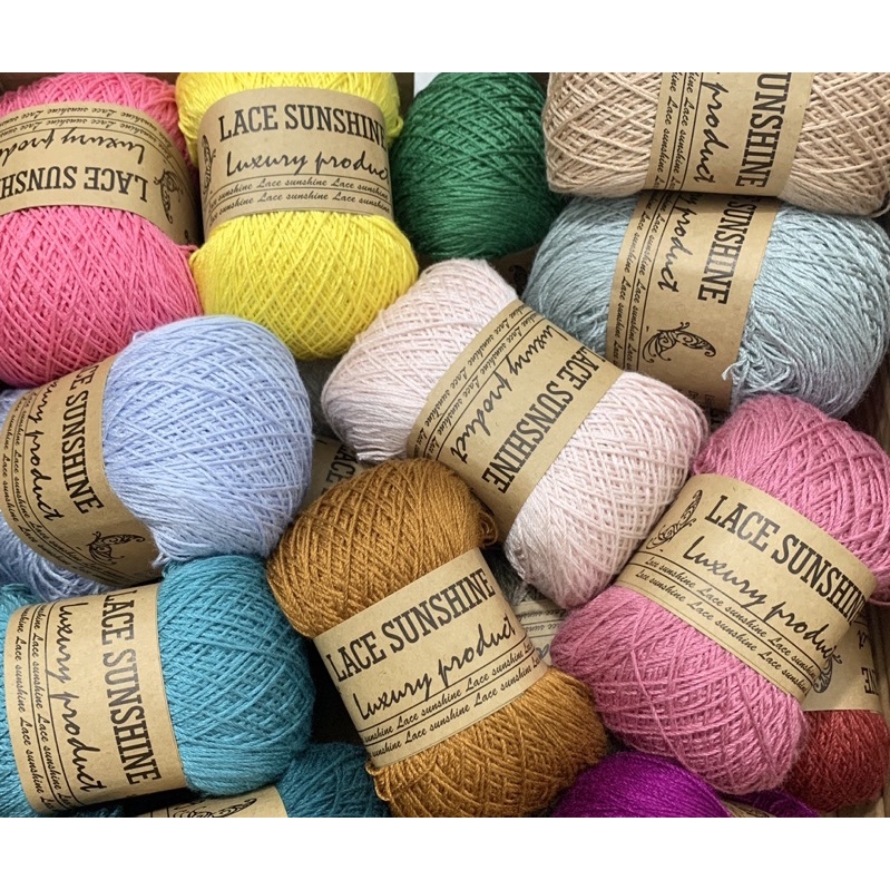 Sợi Lace Sunshine trơn móc áo 100gram
