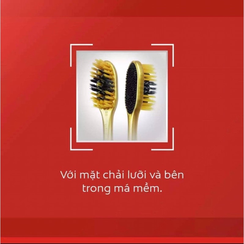 Bàn chải Đánh răng Slimsoft  360Charcoal Gold + Kem đánh răng muối tảo biển,than 40g