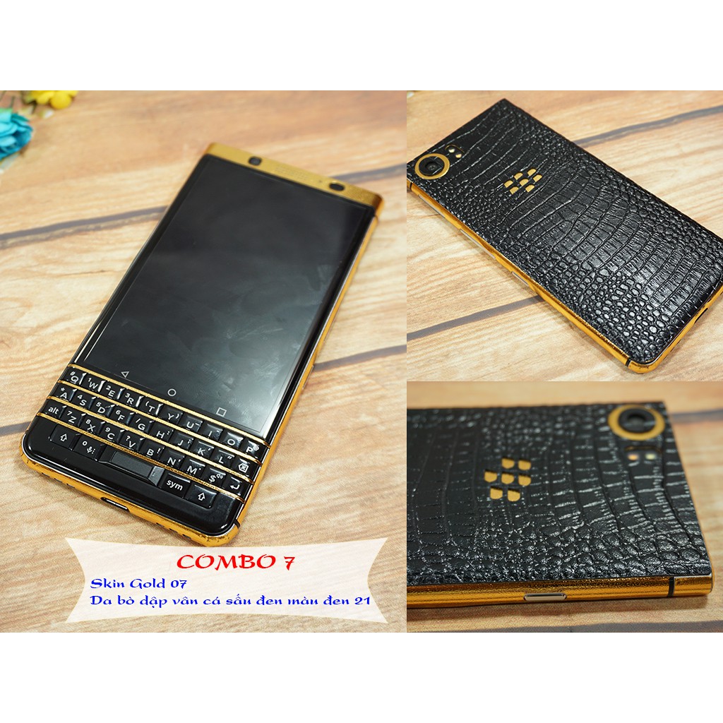 Combo dán da + skin BlackBerry Keyone 7 - D21 - S07