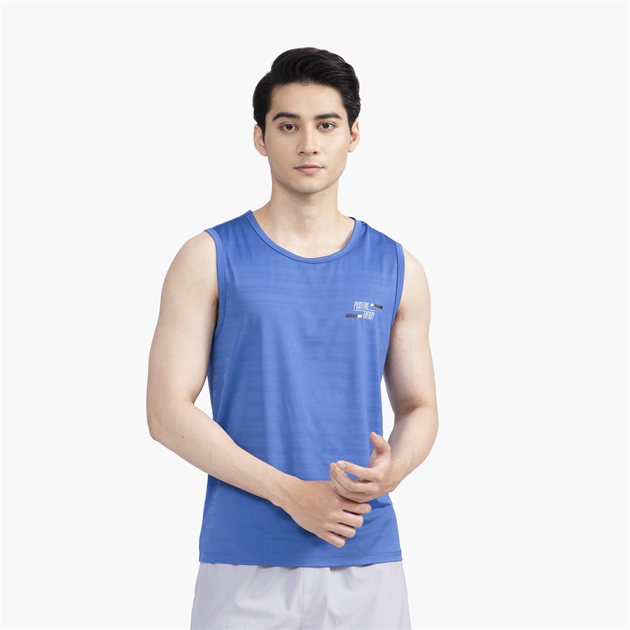 Áo ba lỗ nam ARISTINO ATT016S2 thun kẻ chìm mặc lót trong tập gym dáng tanktop sát nách vải cotton cao cấp mềm mát