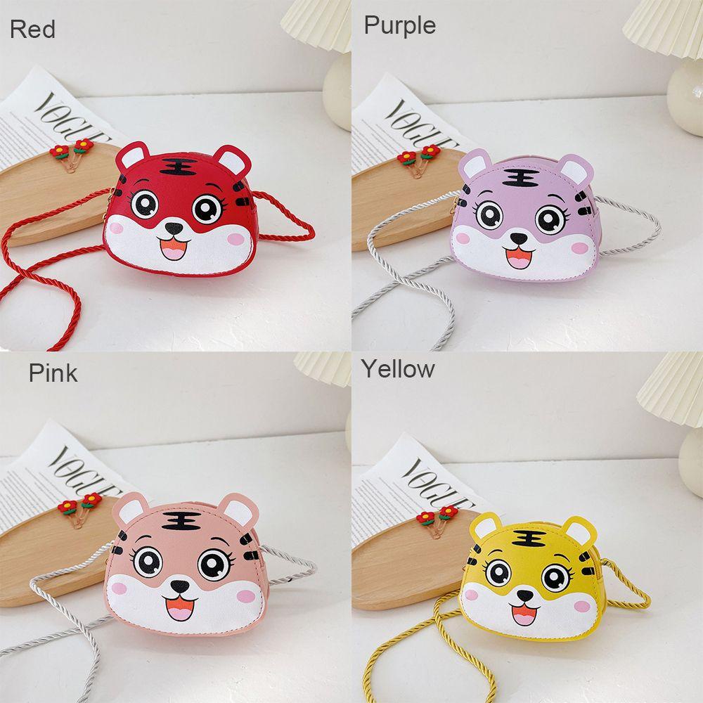 Daphne Túi Đeo Chéo Vai Mini Hình Hổ Hoạt Hình Dễ Thương Dành Cho Trẻ Em