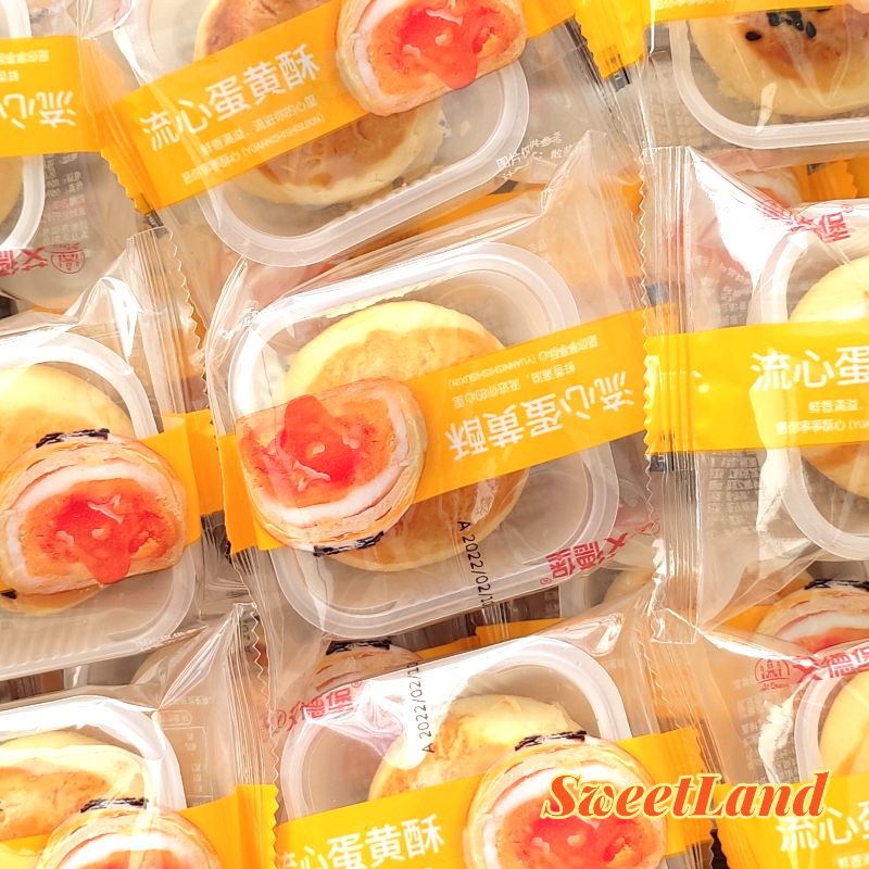 Bánh nướng nhân trứng muối tan chảy gói 52g
