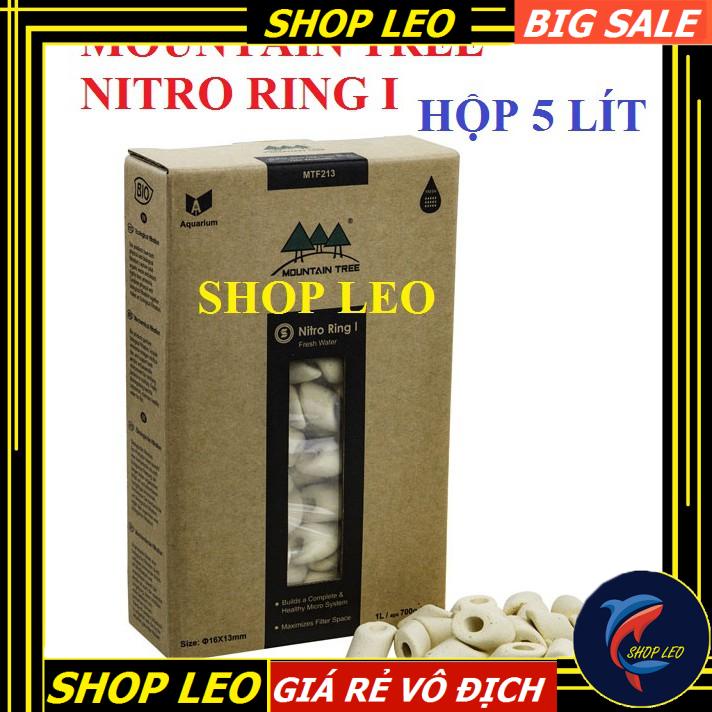 SỨ MOUNTAIN TREE NITRO RING I (HỘP 5 LÍT)- VẬT LIỆU LỌC CAO CẤP HỒ CÁ