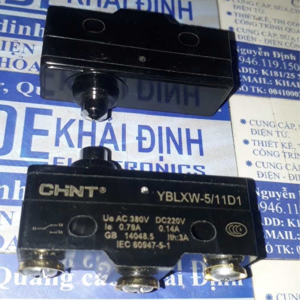 CÔNG TẮC HÀNH TRÌNH, MICRO SWITCH CHNT 3A, 220VDC/380VAC YBLXW-5/11D1  YBLXW-5 11D1 kde0237