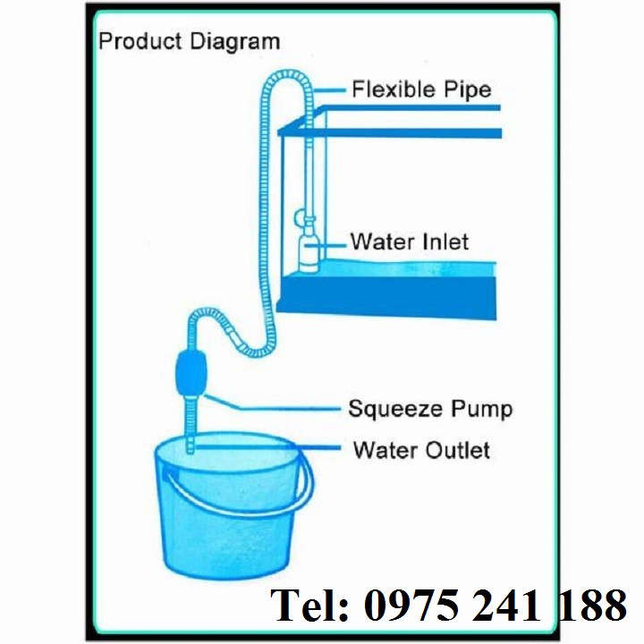 Bơm tay thay nước bể cá, sản phẩm tốt, tiện dụng