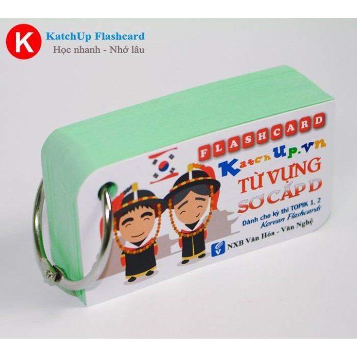 Bộ KatchUp Flashcard Từ Vựng Tiếng Hàn Sơ Cấp (TOPIK 1,2) - High Quality