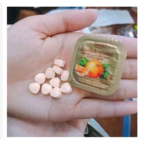 1 vỉ 24 hộp kẹo tim C Thái Lan vị cam date mới