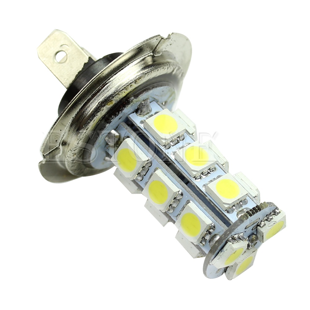 Bóng Đèn Pha LED Halogen DC12V H7 5050 18 Công Suất Cao Chuyên Dụng Cho Xe Hơi / Xe Máy