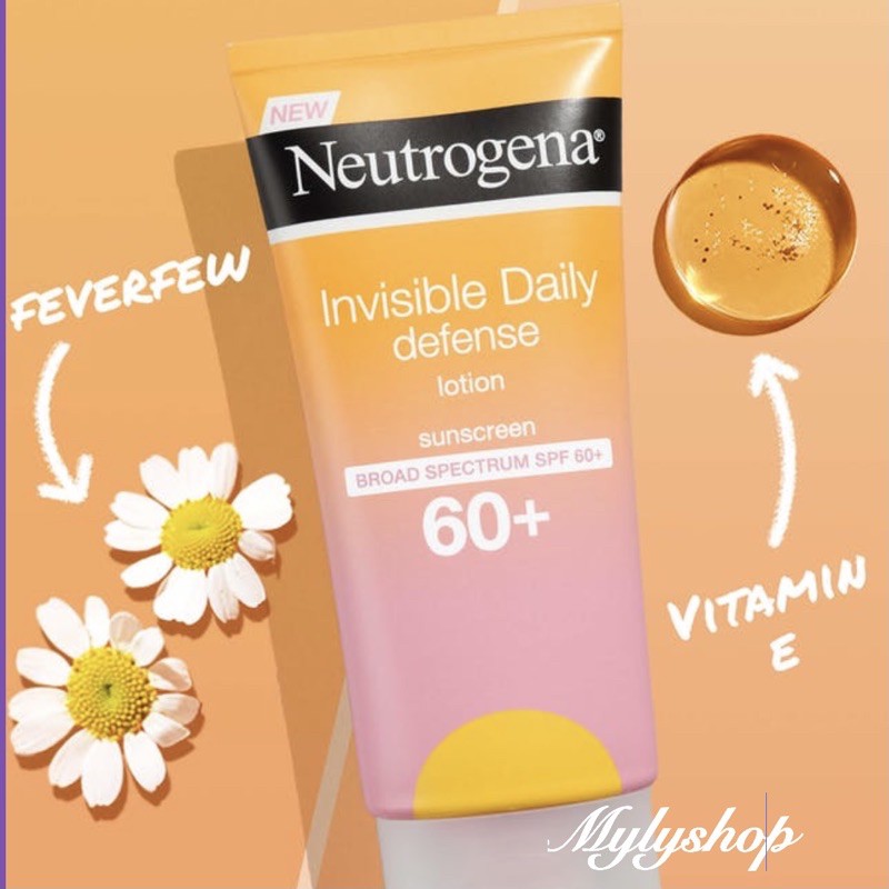 Kem chống nắng dưỡng chất Neutrogena Invisible Daily Defense 60+ 88ml