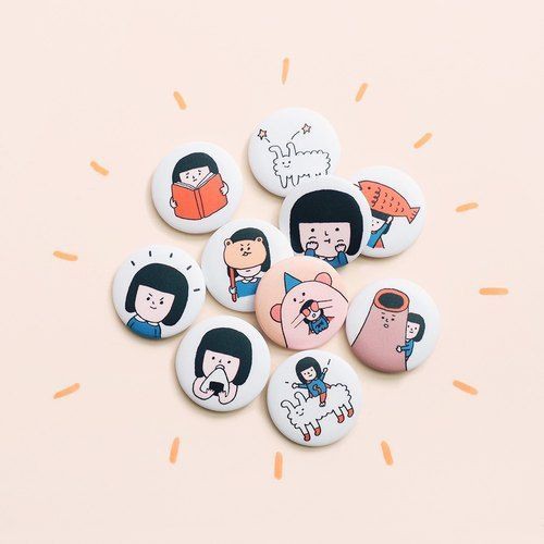 50 cái huy hiệu size 3,2cm in theo yêu cầu